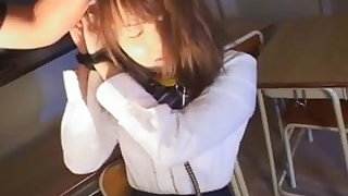 Japanese schoolgirl fucked hard 